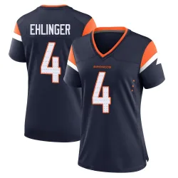 Women's Sam Ehlinger Denver Broncos No.4 Game Alternate Jersey - Navy