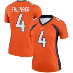 Women's Sam Ehlinger Denver Broncos No.4 Legend Jersey - Orange