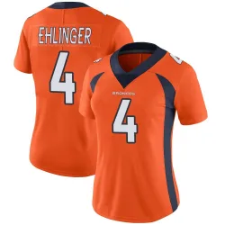 Women's Sam Ehlinger Denver Broncos No.4 Limited Team Color Vapor Untouchable Jersey - Orange