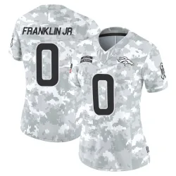 Women's Sam Franklin Jr. Denver Broncos No.0 Limited 2024 Salute to Service Jersey - Arctic Camo