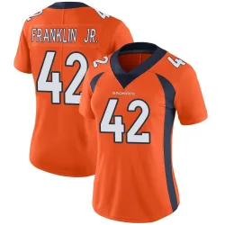 Women's Sam Franklin Jr. Denver Broncos No.42 Limited Team Color Vapor Untouchable Jersey - Orange