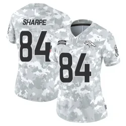 Women's Shannon Sharpe Denver Broncos No.84 Limited 2024 Salute to Service Jersey - Arctic Camo