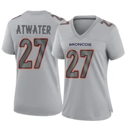 Women's Steve Atwater Denver Broncos No.27 Game Atmosphere Fashion Jersey - Gray