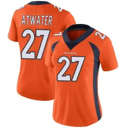Women's Steve Atwater Denver Broncos No.27 Limited Team Color Vapor Untouchable Jersey - Orange