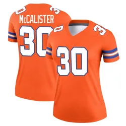 Women's Tanner McCalister Denver Broncos No.30 Legend Alternate Mile High Collection 1977 Throwback Jersey - Orange