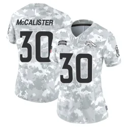 Women's Tanner McCalister Denver Broncos No.30 Limited 2024 Salute to Service Jersey - Arctic Camo