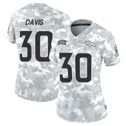 Women's Terrell Davis Denver Broncos No.30 Limited 2024 Salute to Service Jersey - Arctic Camo