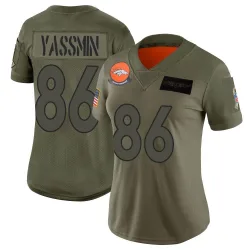 Women's Thomas Yassmin Denver Broncos No.86 Limited 2019 Salute to Service Jersey - Camo