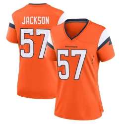 Women's Tom Jackson Denver Broncos No.57 Game Jersey - Orange