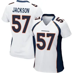 Women's Tom Jackson Denver Broncos No.57 Game Jersey - White