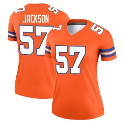 Women's Tom Jackson Denver Broncos No.57 Legend Alternate Mile High Collection 1977 Throwback Jersey - Orange