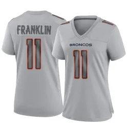 Women's Troy Franklin Denver Broncos No.11 Game Atmosphere Fashion Jersey - Gray