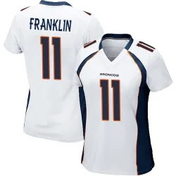 Women's Troy Franklin Denver Broncos No.11 Game Jersey - White