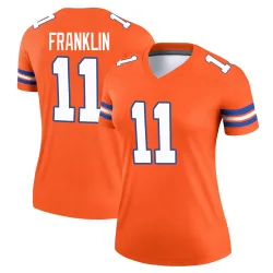 Women's Troy Franklin Denver Broncos No.11 Legend Alternate Mile High Collection 1977 Throwback Jersey - Orange