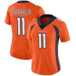 Women's Troy Franklin Denver Broncos No.11 Limited Team Color Vapor Untouchable Jersey - Orange