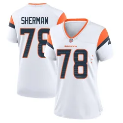 Women's Will Sherman Denver Broncos No.78 Game 2nd Jersey - White