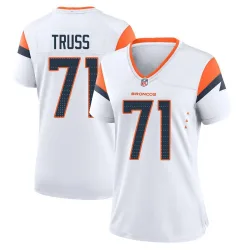 Women's Xavier Truss Denver Broncos No.71 Game 2nd Jersey - White