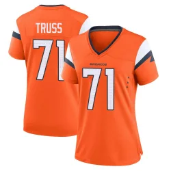 Women's Xavier Truss Denver Broncos No.71 Game Jersey - Orange