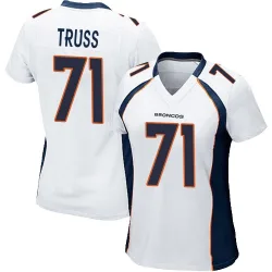Women's Xavier Truss Denver Broncos No.71 Game Jersey - White