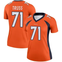 Women's Xavier Truss Denver Broncos No.71 Legend Jersey - Orange