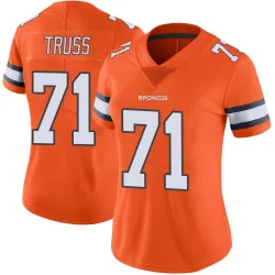 Women's Xavier Truss Denver Broncos No.71 Limited Color Rush Vapor Untouchable Jersey - Orange
