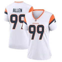 Women's Zach Allen Denver Broncos No.99 Game 2nd Jersey - White