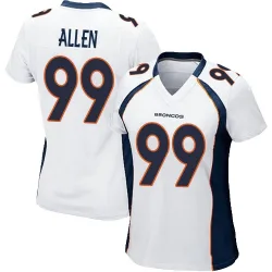 Women's Zach Allen Denver Broncos No.99 Game Jersey - White