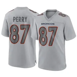 Youth A.T. Perry Denver Broncos No.87 Game Atmosphere Fashion Jersey - Gray
