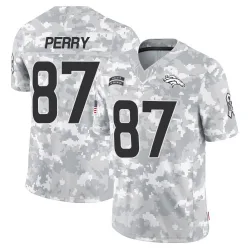 Youth A.T. Perry Denver Broncos No.87 Limited 2024 Salute to Service Jersey - Arctic Camo