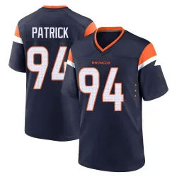 Youth Aaron Patrick Denver Broncos No.94 Game Alternate Jersey - Navy