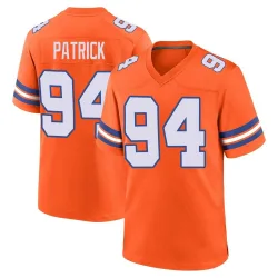 Youth Aaron Patrick Denver Broncos No.94 Game Alternate Mile High Collection 1977 Throwback Jersey - Orange