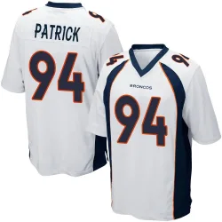 Youth Aaron Patrick Denver Broncos No.94 Game Jersey - White