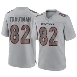 Youth Adam Trautman Denver Broncos No.82 Game Atmosphere Fashion Jersey - Gray
