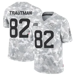 Youth Adam Trautman Denver Broncos No.82 Limited 2024 Salute to Service Jersey - Arctic Camo