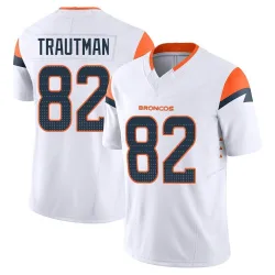 Youth Adam Trautman Denver Broncos No.82 Limited Vapor F.U.S.E. Jersey - White