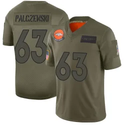 Youth Alex Palczewski Denver Broncos No.63 Limited 2019 Salute to Service Jersey - Camo