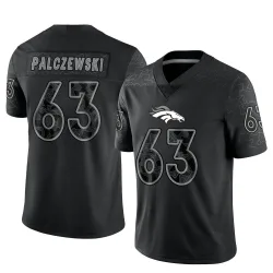 Youth Alex Palczewski Denver Broncos No.63 Limited Reflective Jersey - Black