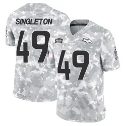 Youth Alex Singleton Denver Broncos No.49 Limited 2024 Salute to Service Jersey - Arctic Camo
