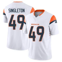 Youth Alex Singleton Denver Broncos No.49 Limited Vapor F.U.S.E. Jersey - White