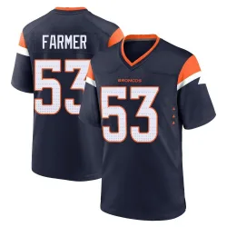 Youth Andrew Farmer Denver Broncos No.53 Game Alternate Jersey - Navy