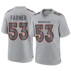 Youth Andrew Farmer Denver Broncos No.53 Game Atmosphere Fashion Jersey - Gray