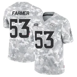 Youth Andrew Farmer Denver Broncos No.53 Limited 2024 Salute to Service Jersey - Arctic Camo