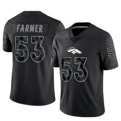 Youth Andrew Farmer Denver Broncos No.53 Limited Reflective Jersey - Black