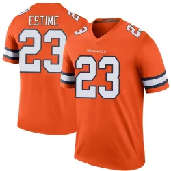 Youth Audric Estime Denver Broncos No.23 Legend Color Rush Jersey - Orange