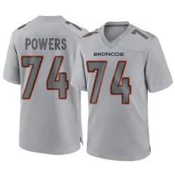 Youth Ben Powers Denver Broncos No.74 Game Atmosphere Fashion Jersey - Gray