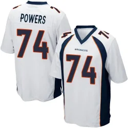 Youth Ben Powers Denver Broncos No.74 Game Jersey - White