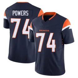 Youth Ben Powers Denver Broncos No.74 Limited Alternate Vapor F.U.S.E. Jersey - Navy