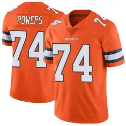 Youth Ben Powers Denver Broncos No.74 Limited Color Rush Vapor Untouchable Jersey - Orange
