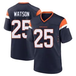 Youth Blake Watson Denver Broncos No.25 Game Alternate Jersey - Navy