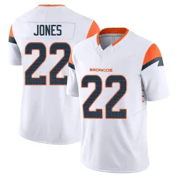 Youth Brandon Jones Denver Broncos No.22 Limited Vapor F.U.S.E. Jersey - White
